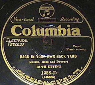 78-Back In Your Own Backyard-Columbia 1288-D